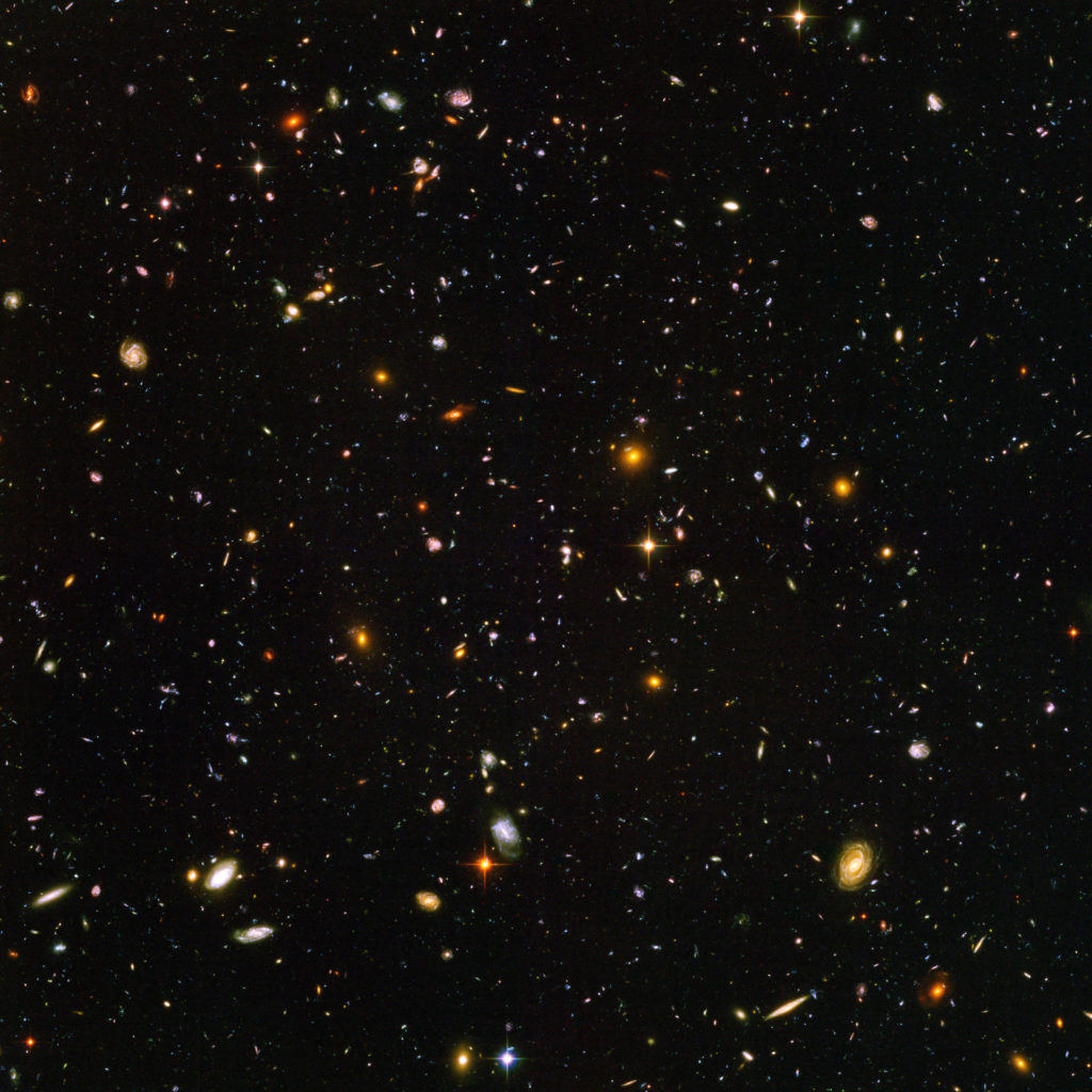 Oh my god, it’s full of stars… There are so many galaxies in this image.